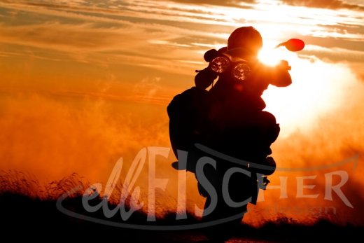 Sunset Wheelie