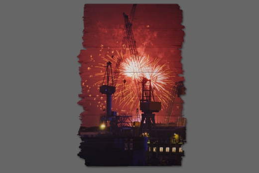 Feuerwerk im Hafen